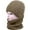 Coffee |#2, variant on 3 in 1 Beanie Hat for Women, 3 in One Knitted Beanie Hat with Scarf and Mask, Windproof Warm Snow Cap (Light Purple)