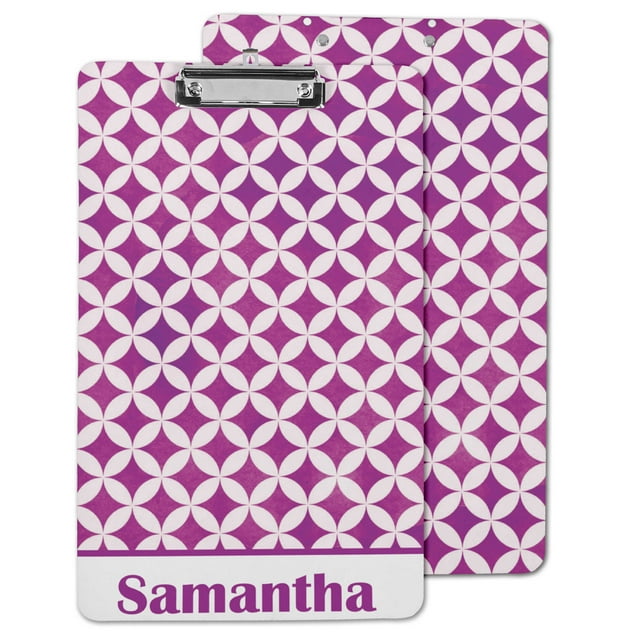 Printtoo Personalized Clipboard For Students Classroom School and Office Use Hardboard Letter Size w/ Low Profile Clip w/ Free Marker & Eraser,9x15 Inch