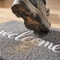 thumbnail image 3 of Welcome Door Mat Outdoor Indoor Rug, Non Slip Absorbent Entryway Doormat With Dirt Trapping Surface Waterproof Backing And Heavy Duty Scraper Design, for Front Porch Patio Home Entrance Use, 3 of 7