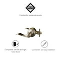 thumbnail image 5 of Design House Stratford 6-Way Universal Privacy Bed and Bath Door Lever, Satin Nickel, 5 of 15