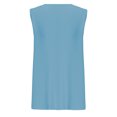 thumbnail image 6 of Royisotas Blue Womens Tank Tops Plus Size Sleeveless Casual Summer Camisoles for Women Solid Color Oversized Crew Neck Knitted Womens Cami Tops, 6 of 6