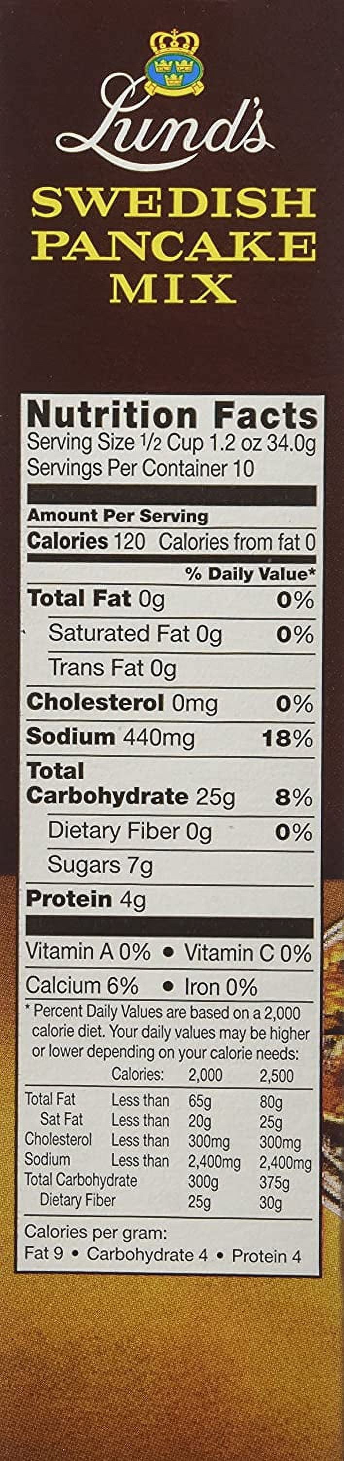 Lunds Swedish Pancake Mix, 12 OZ (Pack of 12)