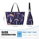 thumbnail image 4 of Fotbe Floral Hippie Mushrooms Bolsa de Viaje para Playa - Resistente al Agua, Bolsa Tote de Gran Capacidad y Ligera con 7 Bolsillos para Mujeres y Hombres, 4 of 7