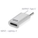 thumbnail image 3 of Adaptateur 8 broches vers type C femelle vers mâle 480 Mbps pour iPad IPhone15 (type C blanc), 3 of 6