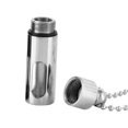 thumbnail image 2 of Cremation Urn Necklace Keepsake Pendant Container for Private Items Container Necklace Collection Hair Men Argent, 2 of 9