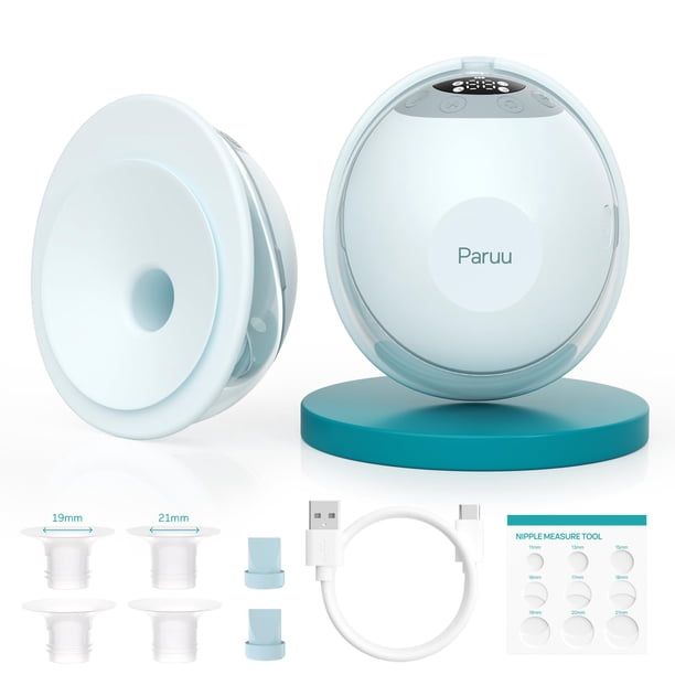 Extractor de Leche Paruu P20 manos libres, portátil, 4 modos, 12 niveles