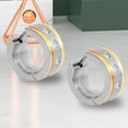thumbnail image 2 of G23 Titanium Hoop Hinged Earrings for Sensitive Ears, Hypoallergenic CZ Huggies Earrings for Men and Women, 2 of 6