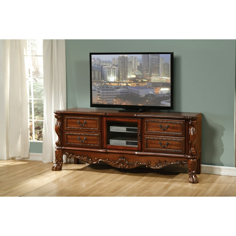 Cherry wood cheap tv table