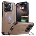 thumbnail image 1 of Funda de teléfono ESR para iPhone 16 Pro con soporte de 7 m de caída, oro rosa, 1 of 7