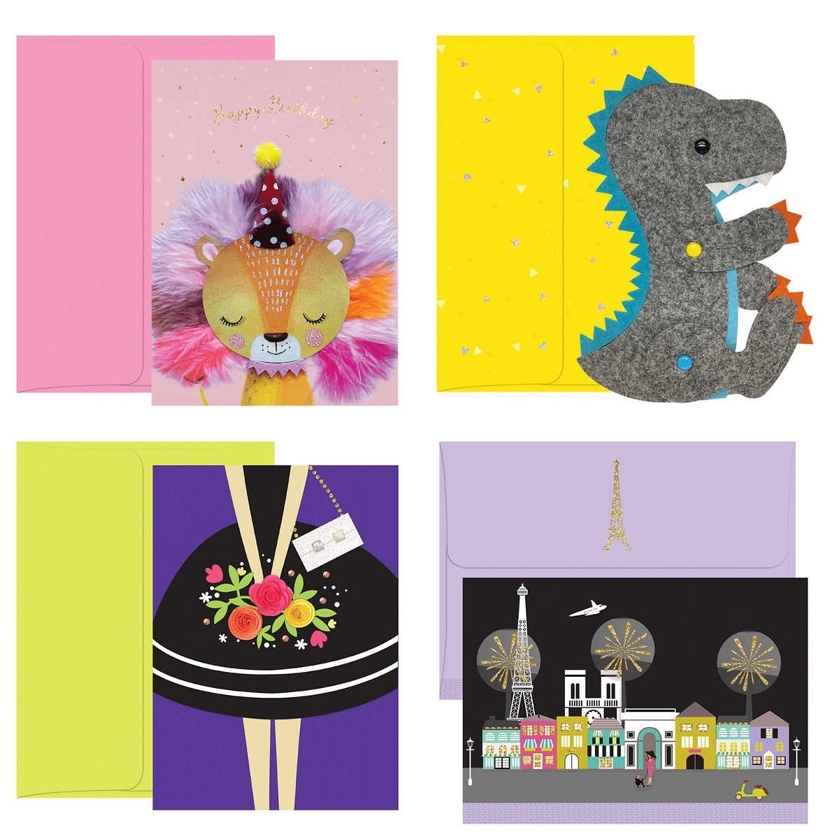 Burgoyne Hand-Crafted All Occasion Greeting Cards, 25 Count