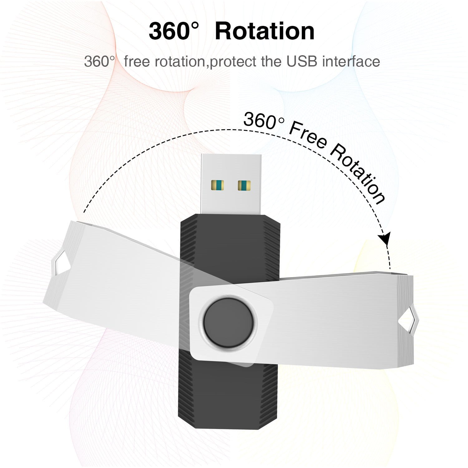 KOOTION 5 Pack 64 GB USB 3.0 Flash Drive Portable Thumb Drives Memory Stick for Data Storage Backup Laptop