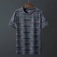 thumbnail image 3 of Camiseta deportiva de manga corta para hombre, ropa deportiva holgada de verano de secado rápido, camisetas transpirables de seda de hielo, camisetas deportivas para correr para hombre, 3 of 5
