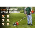 thumbnail image 3 of 52CC 2-Stroke Gas Weed Eater, 5 in 1 Gas String Trimmer Upgraded, High Power Weed Wacker Gas Powered, Outdoor Brush Cutter Hedge Trimmer, Multi Functional Trimming Tools for Lawn, Yard, Garden, 3 of 10