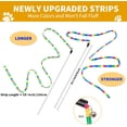 thumbnail image 2 of Interactive  Rainbow Wand  for Indoor Cats and Kittens,Extended Colorful  Teaser Wand String Plush , Product  and Sturdy Pole with Bells(2 ), 2 of 6