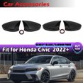 thumbnail image 2 of Rearview Mirror Cover Caps Side Wing Rear view Covers Shell Cap Housing With/No Turn Signal Light Fit Honda Civic 11th 2022-2023 No Light-CF, 2 of 6