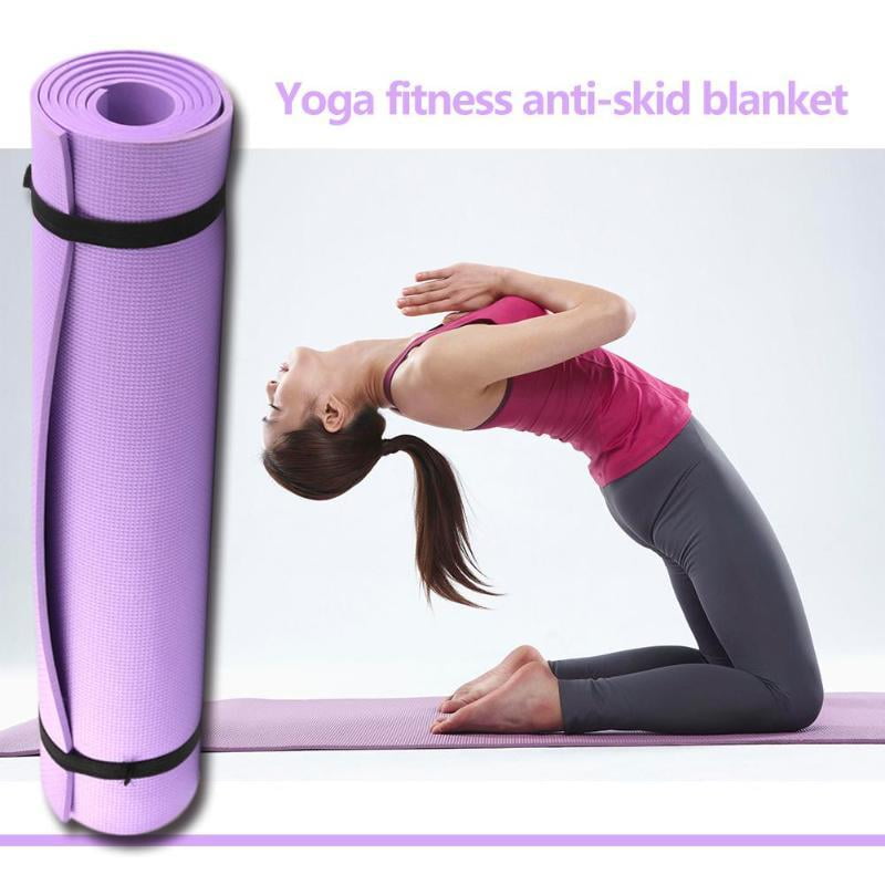 Yoga mat For Fitness Pilates physio Gym Exercise Gymnastics Workout 173*60*0.4cm 