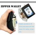 thumbnail image 3 of ID Badge Holder with Retractable Lanyard,Premium Leather Name Badge Holders,Adjustable ID Card Holder with Zipper Pocket for Offices&School ID,Credit&Access Card (Black), 3 of 4