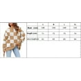 thumbnail image 2 of Women's loose plaid sweater pullover, 2 of 2