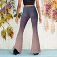thumbnail image 6 of Women's Gradient High Waist Flare Leg Pants Bell Bottom, 6 of 6