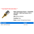 thumbnail image 2 of Water Temperature Sensor - Compatible with 2006 - 2009 Ford Fusion 2.3L 4-Cylinder 2007 2008, 2 of 2