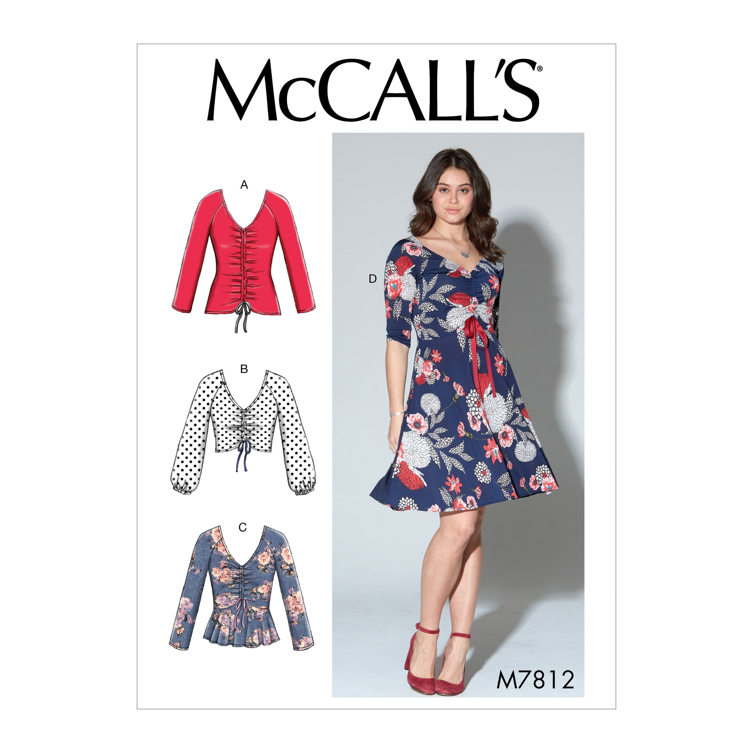 McCall's Sewing Pattern Misses' Tops and DressLXLXXL