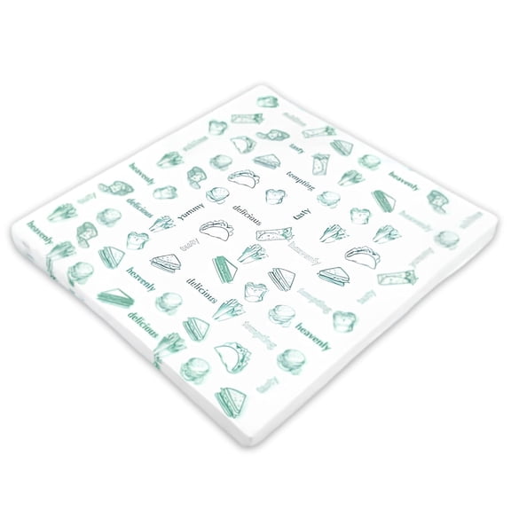 Food Wrapping Paper Sheets, 25.4 x 27.9 cm, Pack of 100 Pieces Sheets, Uncoated Butter Paper Sheet Kitchen, Baking, Food Packing Food Wrapping Size 10 X 11 Inch