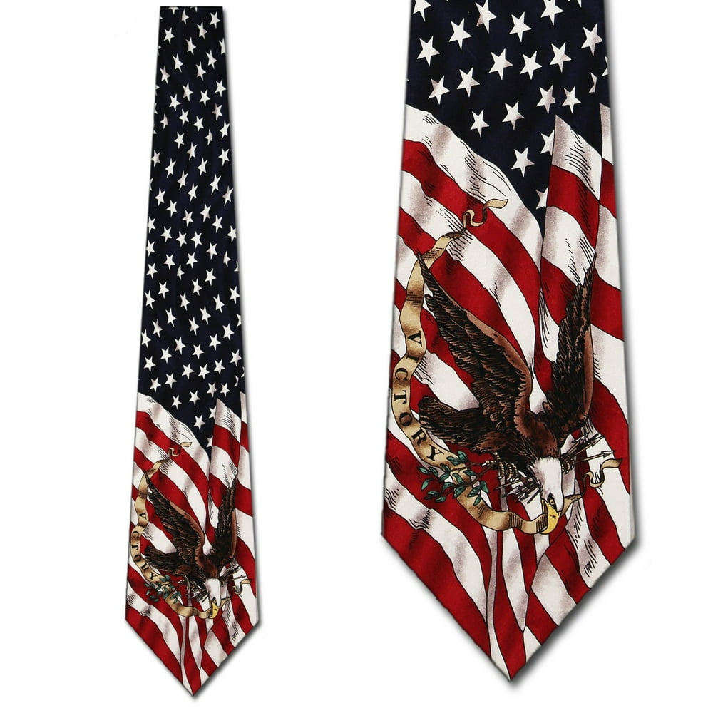 Tieguys American Flag Victory Necktie Mens Tie By Tieguys 7490