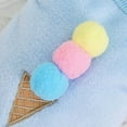 thumbnail image 6 of SPRING PARK Puppy Clothes Strawberry Ice Cream Appearance for Dogs Boy Girl Winter Warm Cute Pet Sweaters Coral Fleece Dog Vest Pet Dog Cat Clothes for Dog Cat, 6 of 8