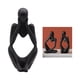 thumbnail image 5 of Escultura de pensador abstracto, artesanía, figuras, estatuas, decoración para el hogar y la oficina, regalos Negro, 5 of 9