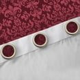 thumbnail image 4 of Manfei Victorian Pattern Black Out Curtains,Damask Jacquard Curtains Pack of 2 (42x63 Each),Black Red Bedroom Curtains For Girls Teens,Breathable Home Decor, 4 of 6