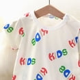thumbnail image 5 of CAUYDY Newborn Baby Girls Boys Pajamas 3-24Months Infant Child Little Kids Short Sleeve Romper Preemie Clothes Spring Summer Sizes 0-3 Months,White, 5 of 6