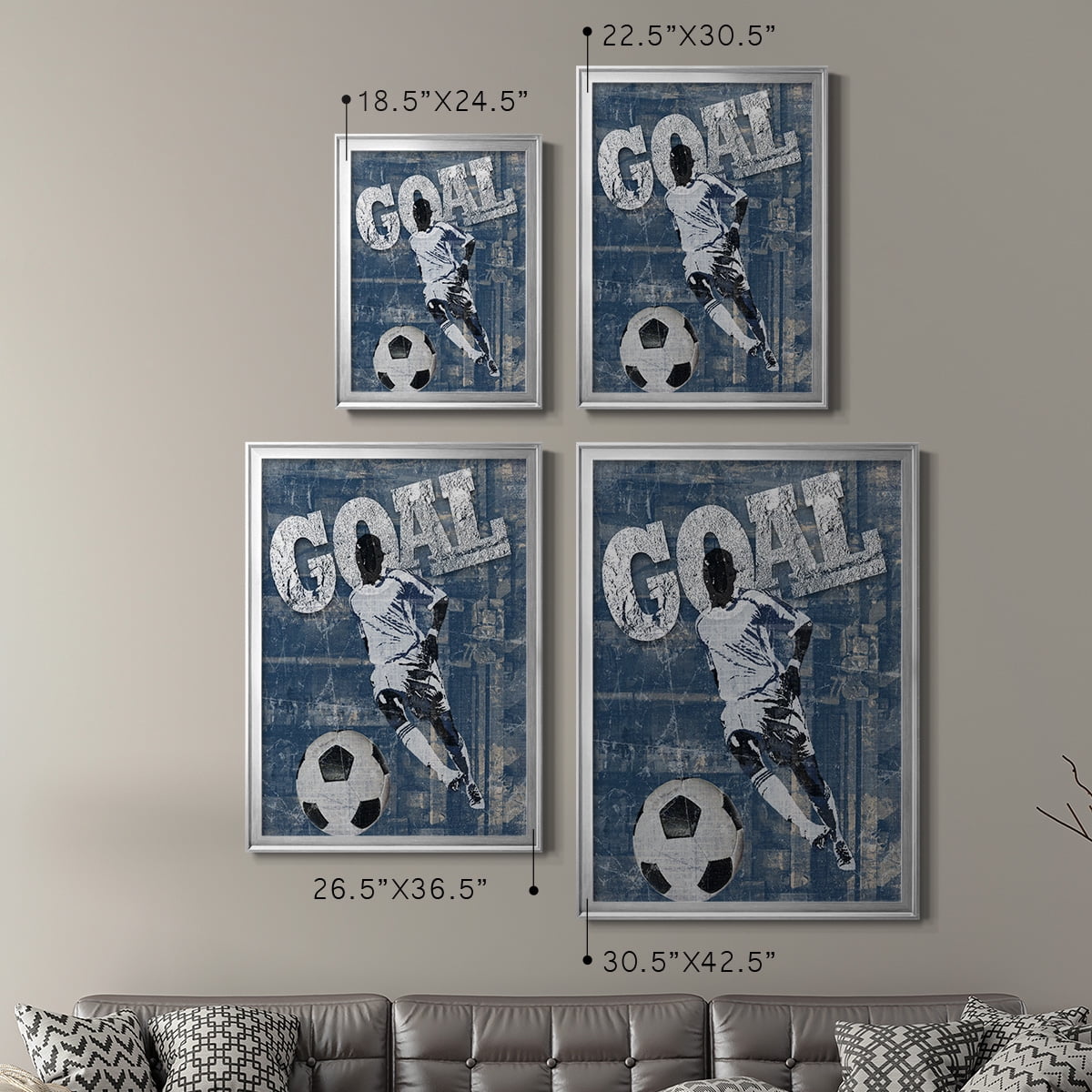 Goal Scorer Premium Framed Print - Ready to Hang
