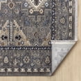 thumbnail image 4 of Woven Trends Niddson Area Rug 680 50172 Magi Grey 2' x 7' Runner Vintage Bordered Distressed Medallion Design Polyester, Cotton Backing Soft for Living Room, Bedroom, Entryway, Floor Carpet, 4 of 4