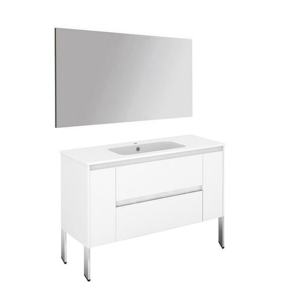 Ws Bath Collections Ambra 120F Pack 1 Ambra 48" Free Standing Single Basin Vanity Set -