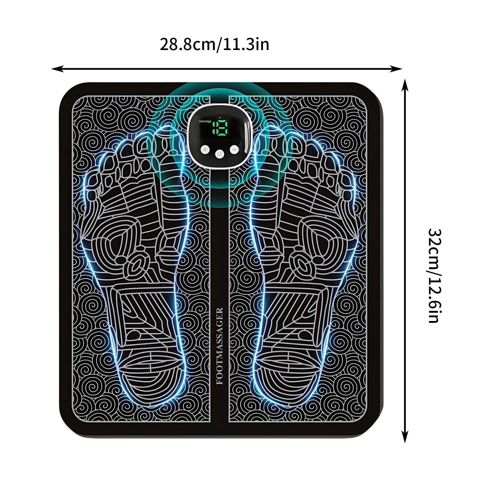 cpengpj Portable Foot Massager with 8 Modes 18 Gears USB Charging for Neuropathy Pain Relief and Improved Circulation