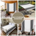 thumbnail image 6 of Black Striped Tapestry for Bedroom Wall Hanging Tapestry, Modern White Striped Abstract Art Aesthetics Ceiling Backdrop Tapestries Poster Blanket Wall Decor for Teens Room Living Room Dorm 59" x 79", 6 of 8