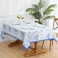 thumbnail image 2 of Spring Tablecloth 60x84 Inch, Floral and Flower Vine Table Cloth for Recatangle Table, Waterproof Hydrangea Table Cover Wrinkle Free for Patio, Picnic, Party Decor, 2 of 6
