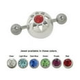 thumbnail image 1 of Flower Nipple Shield 14G Barbell in Cap Design with Jewel (1/2 Inch) - 6 Colors, 1 of 1