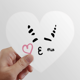 thumbnail image 1 of Beso de cabra Calcomanías cardíacas,calcomanías para equipaje, 1 of 3