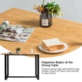 thumbnail image 4 of Gymax Modern Dining Table for 4 People w/ Metal Frame Bamboo Top Natural, 4 of 10