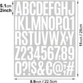 thumbnail image 5 of 10 Sheets 500 Pcs Vinyl Letter Stickers, 2 inch Self-Adhesive Alphabet Numbers Stickers Waterproof Mailbox Numbers Sticker Letters for Mailbox,Window, Door,Cars,Boats,Address Number(2 inch,White), 5 of 16