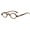 Brown, variant on Womens Mens Small Round Reading Glasses 3.0, Red Steampuck Vintage Readers +3.0
