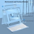 thumbnail image 2 of iPad Pro 12.9 2022 2021 2020 2018 Case with Keyboard and Mouse,Rotating Stand iPad Pro 12.9 inch 6th 5th 4th 3rd Generation Keyboard Case with Mouse, Smart Clear Cover with Pencil Holder, 2 of 7