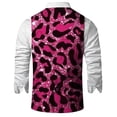 thumbnail image 5 of Telankuip Men's Formal Leopard Suit Vests Fit for Business or Casual Dress Slim Fit V-Neck Vest Tops Carnival Festival Glitter Sequin Printed Single Waistcoat Hot Pink XL, 5 of 5