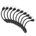 thumbnail image 1 of Cable de extensión DEWENWILS, 1 pie, 16 AWG, SJTW, resistente a la intemperie, negro, 1 of 7
