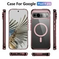 thumbnail image 6 of Decase Magnetic Case Compatible with Google Pixel 9 Pro XL/9 Pro/9, Clear Slim Thin Full-Body Shockproof Protective Cover Compatible with MagSafe Wireless Charger for Woman Man,Pink, 6 of 8