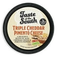 thumbnail image 3 of (3 pack) Taste of the South Triple Cheddar Pimento Cheese, 10 oz (Tub, Spread, Refrigerated), 3 of 7