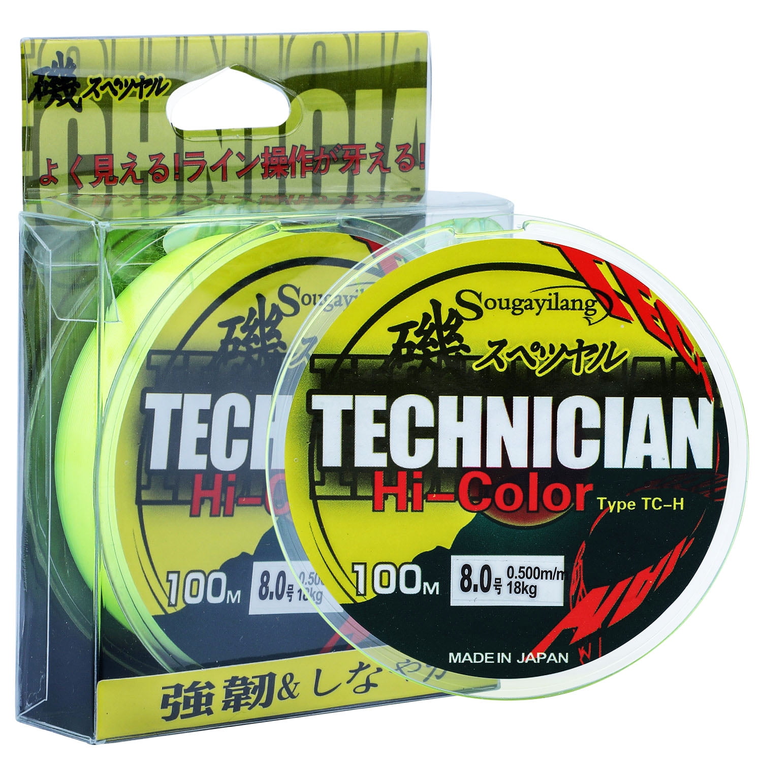 HOT Strong Fishing Line Japanese 100m Nylon Transparent Fluorocarbon Tackle Line 