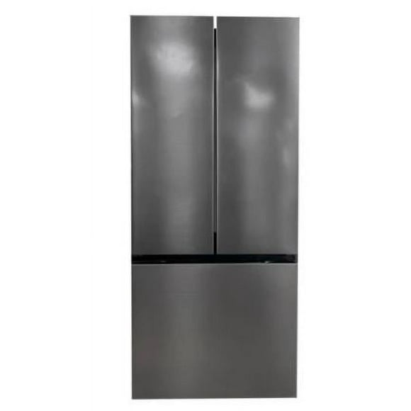 Furrion LLC Refrigerator BCD-455WTE-B-04H Everchill; Dual Compartment Refrigerator; 17 Cubic Foot; 12 Volt; 30 Inch Width; French Doors; Stainless Steel