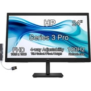 HP 524sa 23.8" FHD IPS Monitor 94C36AA#ABA, 100Hz, 5ms, 300 Nits, w/DKZ Hub
